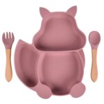 Baby Dish Plate With Spoon and Fork