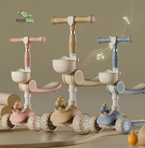 Children Three Pu Wheel Kick Pedal Scooter - Image 2