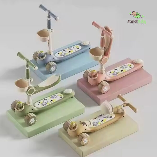 Three Pu Wheel Kick Pedal Scooter