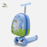 Children's waterproof anti-theft skateboard trolley suitcase